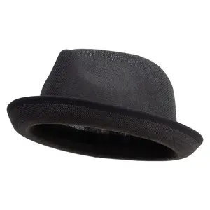Big Size Blocked Upbrim Fedora