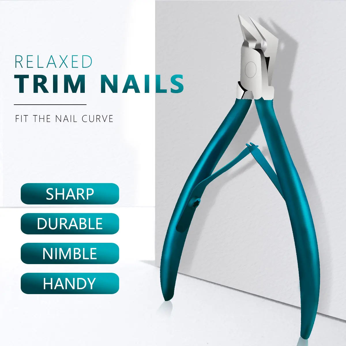 Stainless Steel Nail Clippers (1pc) - Ultra-Sharp Manicure Trimmer, Compact Portable Professional Tool for Daily Home Nail Care, Thick Toenails Edge Cutting, Salon-Quality Results, Durable, Adults