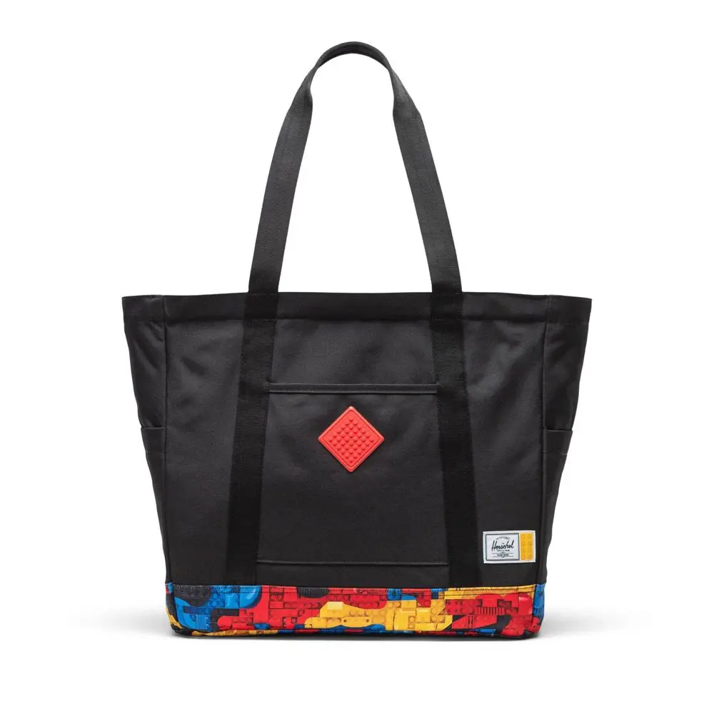 Herschel Supply Co. LEGO Heritage Large Laptop Tote Bag, Limited Edition Graphic Print for Work & Daily Use, Fits 16" Laptop with Trolley Sleeve