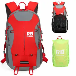 Motorcycle Backpack Combo Hi Vis Red 35L + Ce level 2 back protector