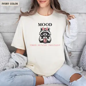 Comfort Colors® Tired Hungry Pregnant T-shirt, Pregnancy Announcement Tee, Baby Reveal Shirt, Expecting Mom Sweatshirt, Mother's Day Gift