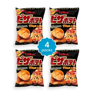 Calbee Pizza Potato Chips with Melty Cheese - 4 Packs (72g x 4) Calbee Pizza Potato Chips with Melty Cheese - 4 Packs (72g x 4)