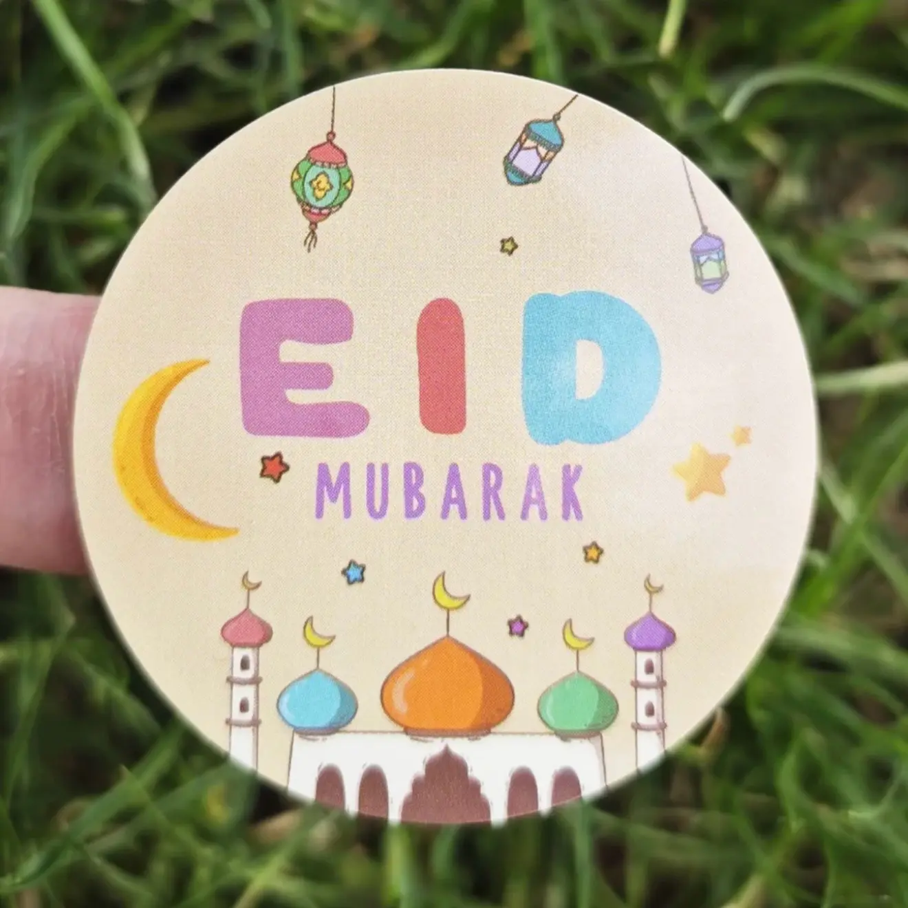 Eid Mubarak Stickers - Set of 10 for Festive Decorations
