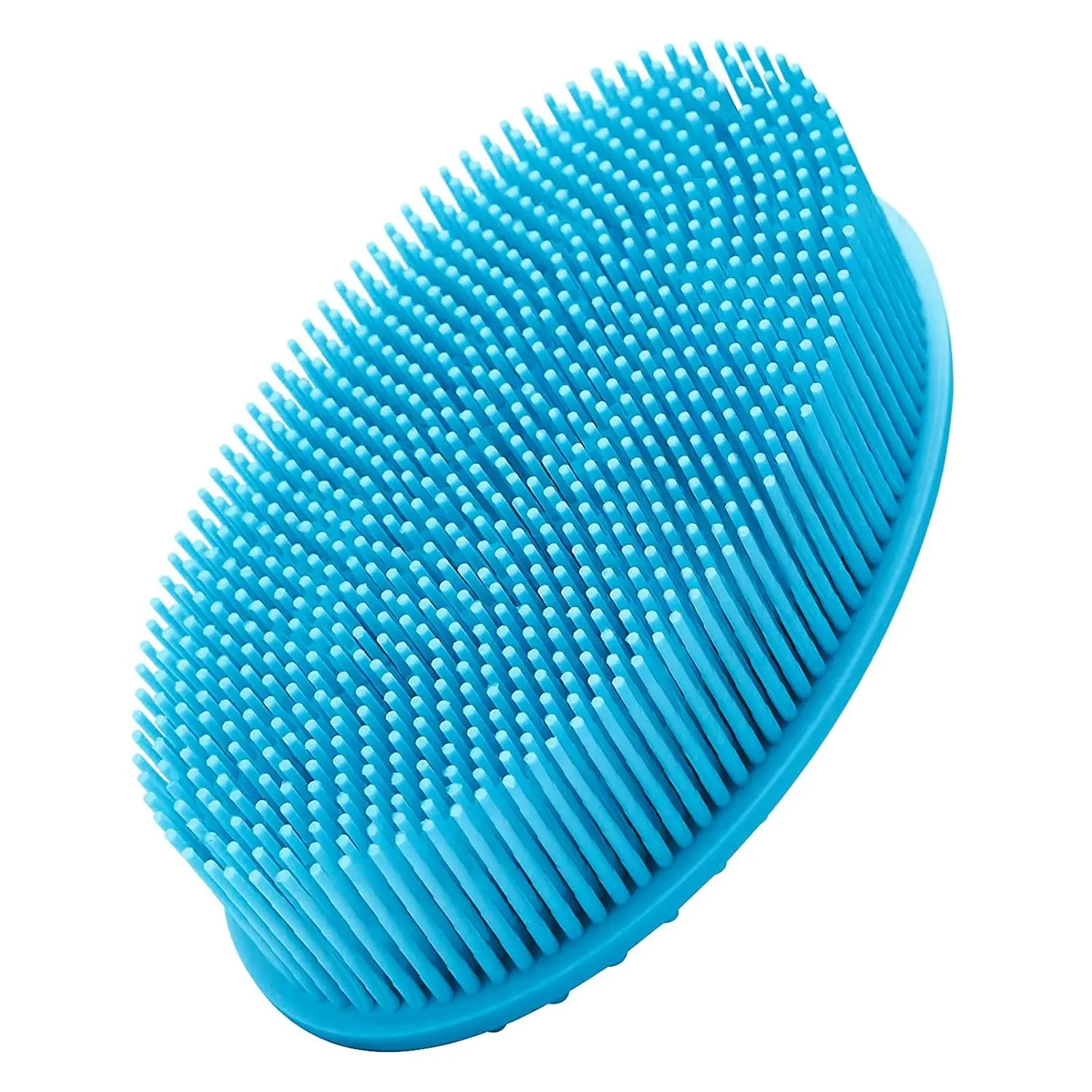 Silicone Loofah Shower Brush – Exfoliating Bath & Body Scrubber, Spa Massage Tool for Wet & Dry Use