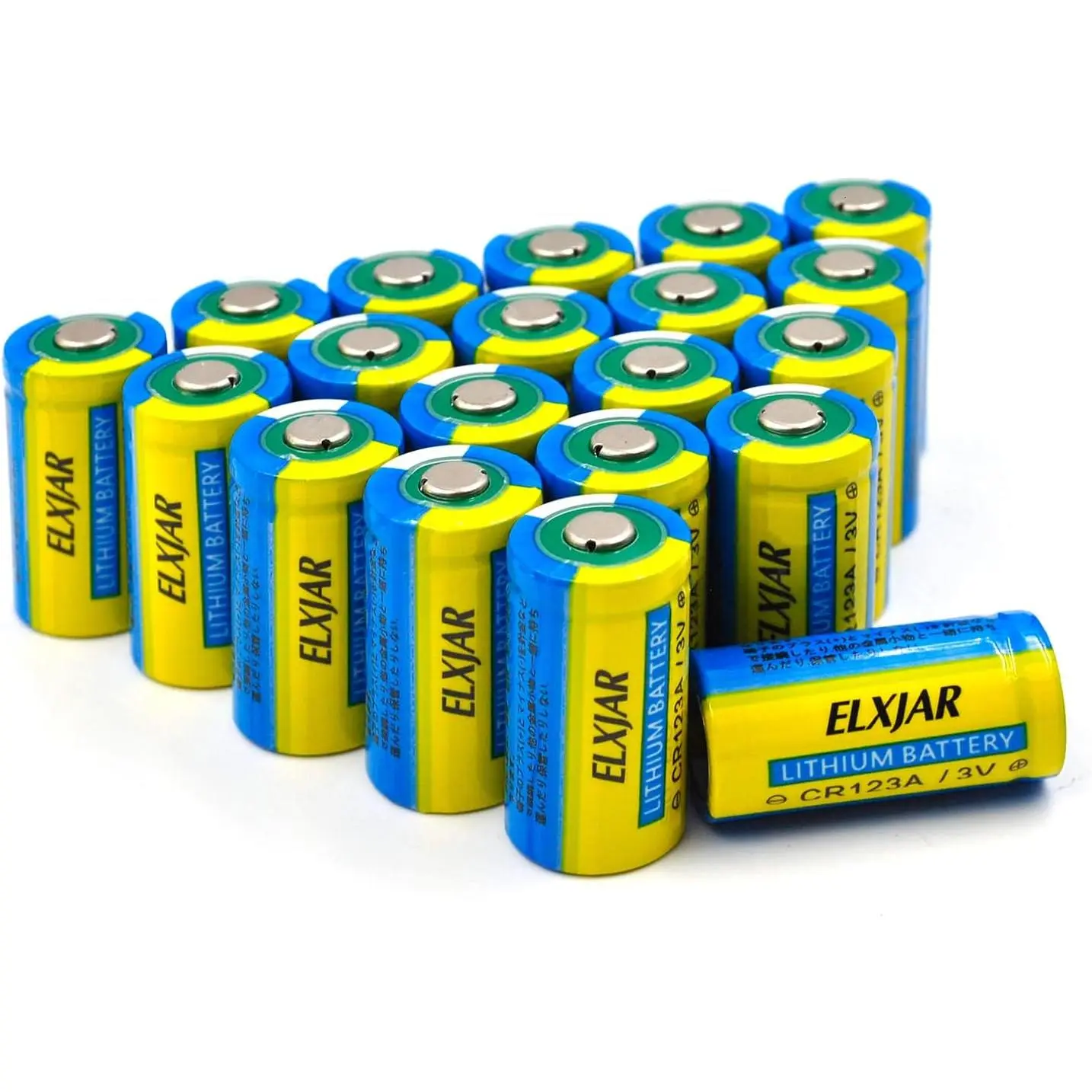 (20-Pack) CR123A Lithium Battery, 3V 1600mAh Replacement for 123A 123 C123 CR123 CR17345, Streamlight 85175 Batteries, Non-Rechargeable