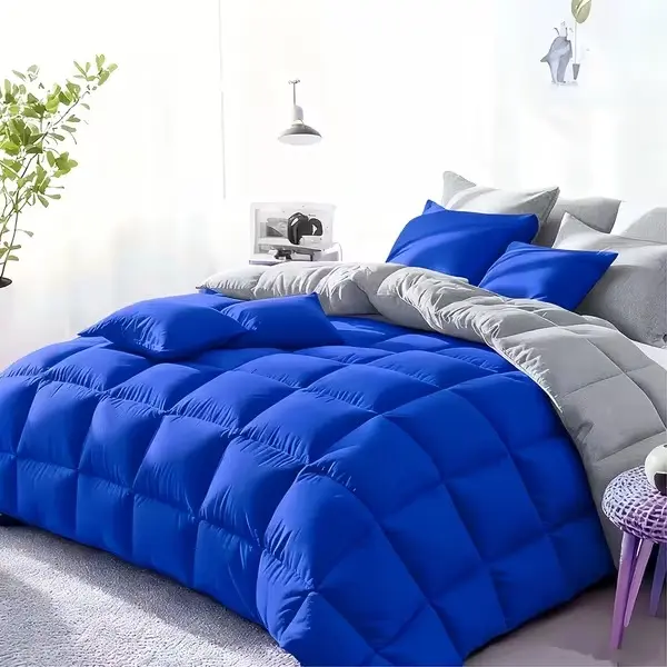 7-Piece Luxury Comforter Set, Bed-in-a-Bag Bedding with Comforter, Flat Sheet & 4 Pillowcases, Queen/King Size Cozy Bedroom Set for Home Hotel Dorm Travel