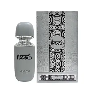 Arabiyat Prestige Ramad Eau De Parfum, Elegant Arabian Perfume with Spicy Saffron, Amber & Vanilla Notes, Unisex Oriental Fragrance for Adults, 3.4 FL OZ