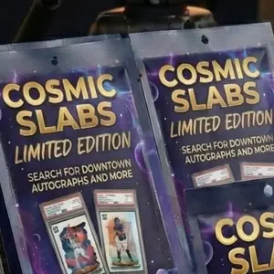 Cosmic Slab Pack limited edition $3000 ceiling double the chance to pull premium cards Booster pack Standard & Premium Sealed Hobby Card Pack with Numbered & Short Prints, autos , case hits and more can be found inside