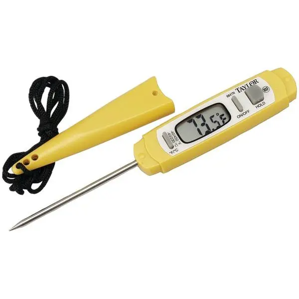 212 MAIN Taylor 9847n Waterproof Anti-Microbial Instant-Read Digital Thermometer for Home Improvement, Pool & Hot Tub Maintenance, Water Proof, Pocket Sleeve, Pool Maintenance