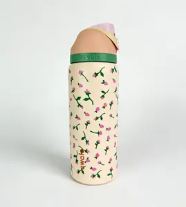 Cute Rose Print Owala Water Bottle - Insulated Stainless Steel, Leak-Proof FreeSip Lid, 32oz Insulated Keeps Drinks Cold All Day!