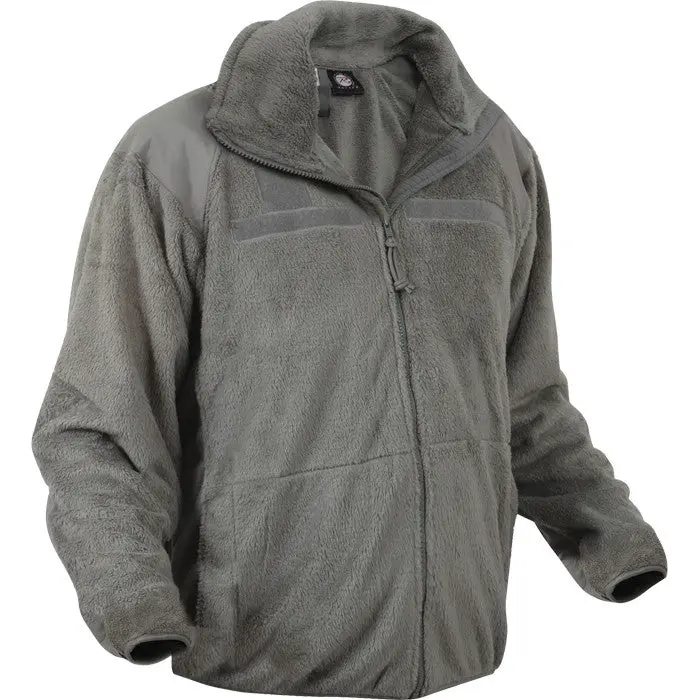 Military Style Polar Fleece Jacket, Men's ECWCS Gen III Level 3 Thermal Liner Top for Cold Weather, Foliage Green, Clothes, Fabric, Menswear, Layer, Tops, Mesh, Nylon, Zipper