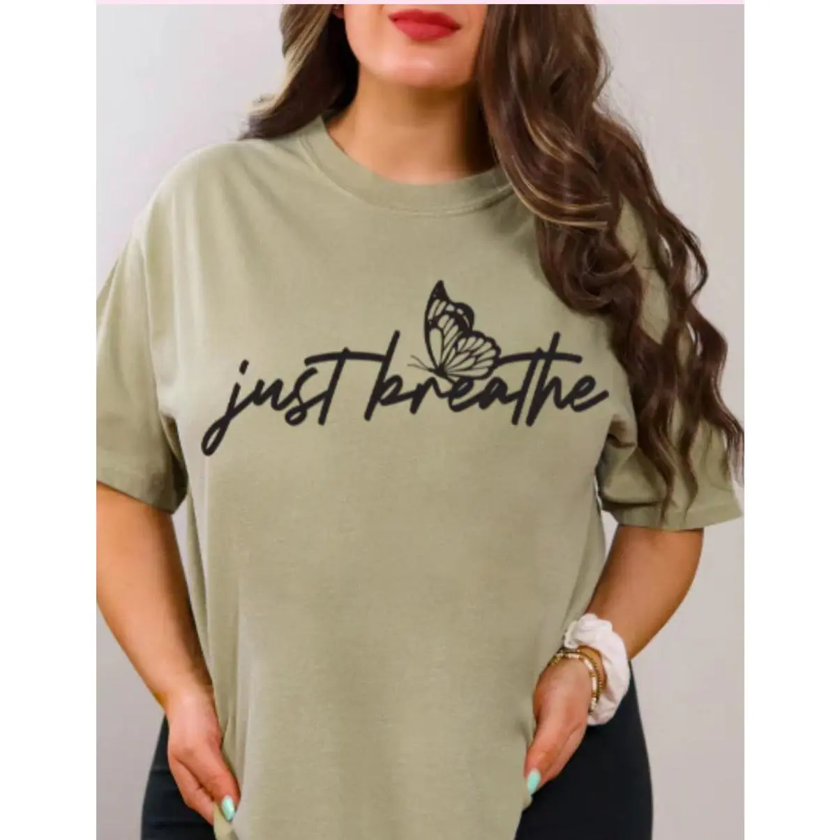 Just Breathe Screen Print Transfer