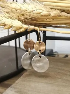 Round Shaped Dangle Earrings, High Quality Statement Earrings, Boho Style Jewelry for Women, Fashion Jewelry for Party, Daily Clothing Decor, Trendy All-match & Exquisite Jewelry for Birthday Gift, Witchy Jewelry, Casual Trendy Jewelry