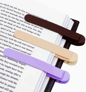 3pcs Automatic Bookmarks, Silicone Book Mark for Reading Women Men Kids, Cute Bookmarkers, Page Holder, Book Accessories