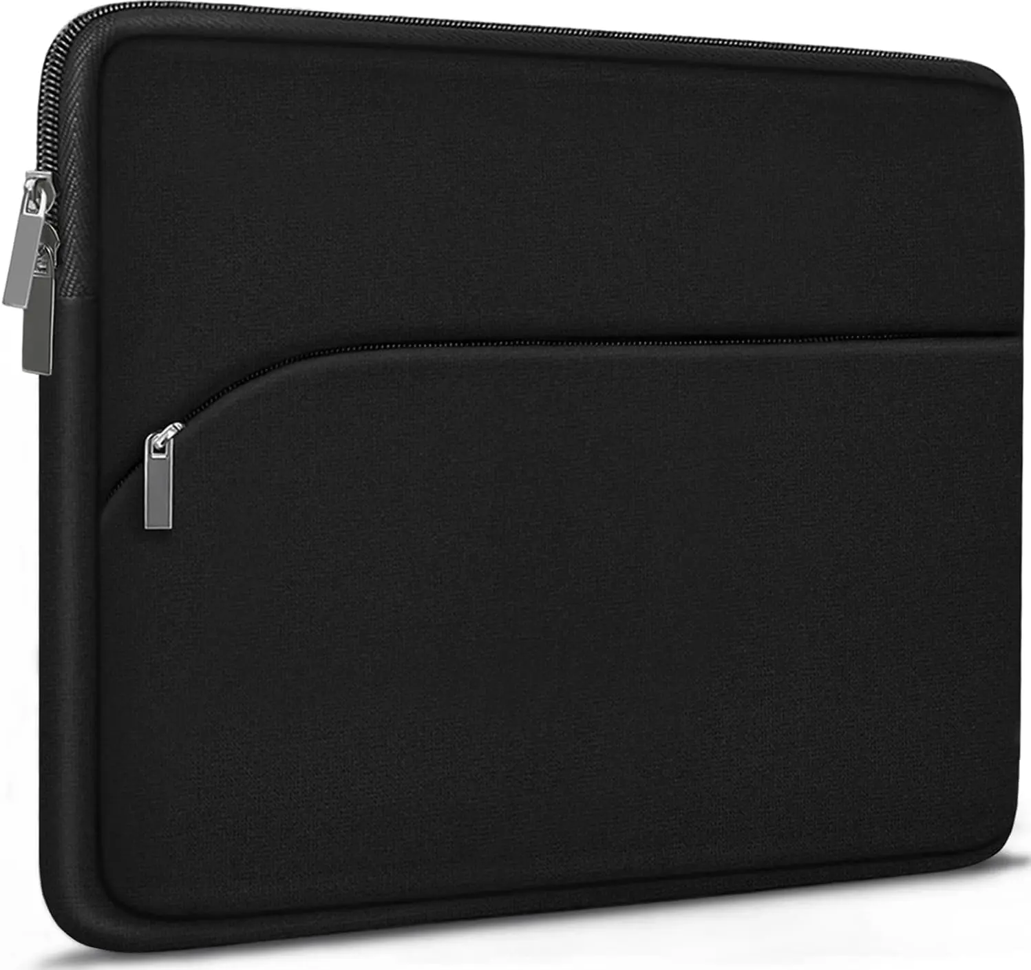 Laptop Sleeve Case 15.6 inch, Durable Portable  Protective Cover with Front Pocket, Traveling Computer Carrying Bag Laptop Sleeve Compatible for , , , , Black
