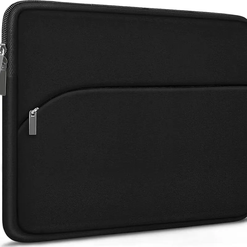 Laptop Sleeve Case 15.6 inch, Durable Portable Protective Cover with Front Pocket, Traveling Computer Carrying Bag Laptop Sleeve Compatible for , , , , Black