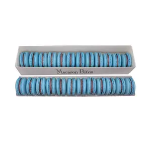 French Macarons - Macaron Bites Blueberry Macarons, 24 Count
