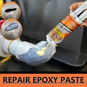 Ab Epoxy Filler, For Copper/PVC Pipes, Fast-Curing Sealing Compound, Heat-Resistant Repair Paste, Professional Grade Adhesive, Reliable Connection, High Temperature Resistant, Fast Drying Adhesive