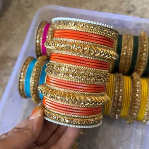 Elegant Golden Finish 2.4 Size Metal Bangle Set - 26-Piece Bulk Pack, Casual Trendy Jewelry, Fashionable Bracelet, Jewelry Accessory for Collection