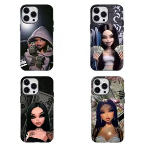Y2K B-Bra.tz Doll Hip Hop Money Stacks Phone Case Compatible for iPhone 17 Promax 16 15 14 13 12 11 and for Samsung S21-S25 Perfect Gift for Fans for Fashion Girl Women Protection Cover