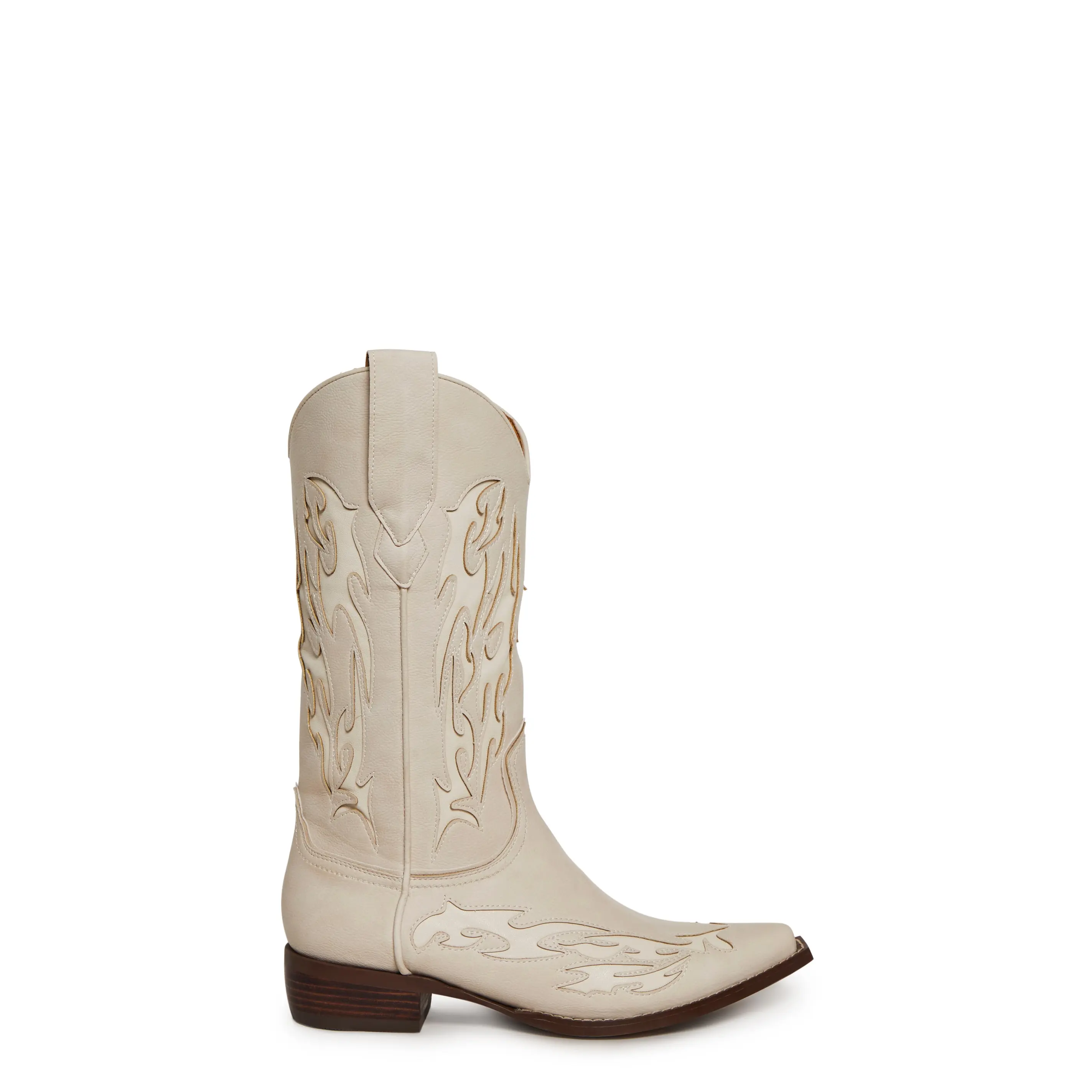 Cyber Scars Cowboy Boot - Beige