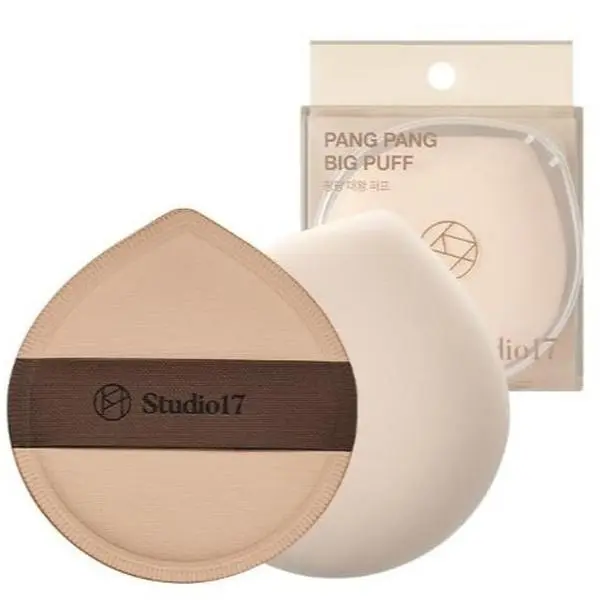 STUDIO17 Pang Pang Makeup Powder Puff 1 Pc | Big Makeup Sponge for Foundation | Fluffy Cushion Puff Blender With Latex | Korean Makeup Puff for Foundation and Powder | 2.2In Diamater