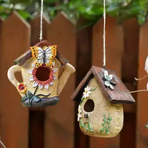 🎀Charming Hanging Birdhouse - Whimsical Outdoor Garden Decor | Perfect Valentine's Day Gift