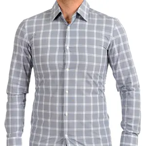 Hugo Boss Men's Multi-Color Slim Fit Plaid Long Sleeve Dress Shirt