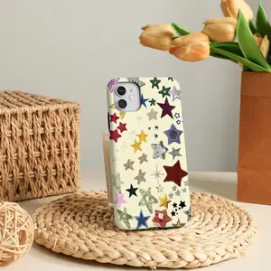Trendy Star Print iPhone Case – Cute Aesthetic Cover, Lightweight & Protective