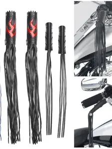 Universal Motorcycle Fringe Handlebar Grips, Leather Handlebar Covers, Brake Lever Sleeves, Harley Cruise Bike Modification Decoration