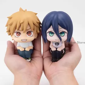 Chainsaw Man Denji Reze Anime PVC Stand Posture Ornament Cartoon Characters Figurine Action Figure Birthday Gift 11cm