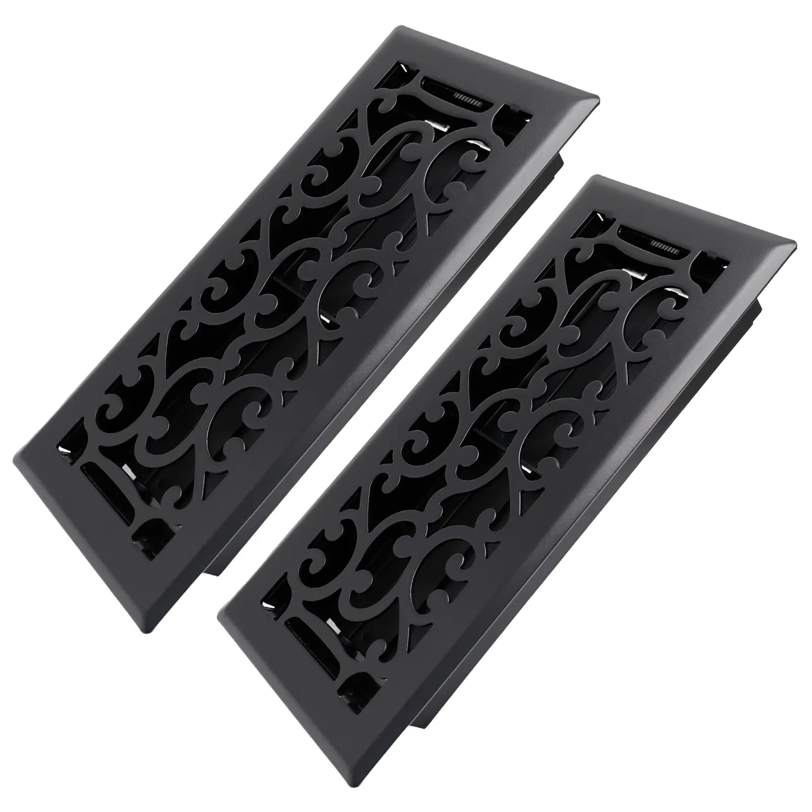 Howeall Floor Register 4x10, 2Pack Floor Vent Covers, Heavy Duty Steel Walkable Floor Vents,Vent Covers for Home Floor