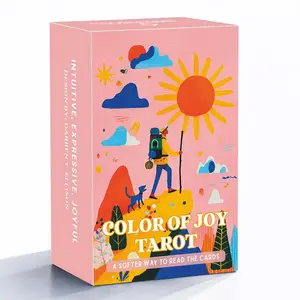 78 Tarot Cards Set, 13x8 Cm, Color Of Joy Tarot Deck, Includes Paper Instructions, Classical Tarot System Structure for Beginners