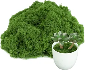 Fake Green Moss for Potted Plants,Artificial Moss for Crafts Indoor,DIY Table Decorating Fairy Garden Accessories Wedding Party Floral Decor Outdoor