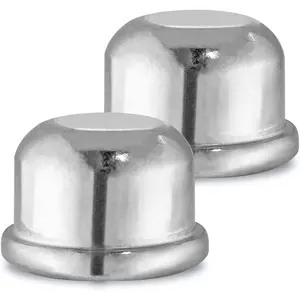 2pcs 1/4-27 1/2 Inch Tall Silver Lamp Finials Cap, Lamp Topper Knob Lamp Shade Screw Cap Lamp Accessories for Lamp Shade Harp