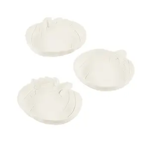 4" Mini White DIY Ceramic Pumpkin-Shaped Bowls – 12 Pc.