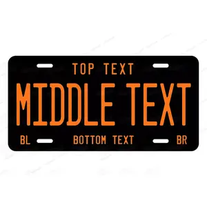 1pc, Customizable aluminum decorative license plate signs - personalized wall art deco, waterproof, fade resistant, pre-drilled - Perfect for Christmas, Halloween, Thanksgiving - 6x12 inches tinsel decor.