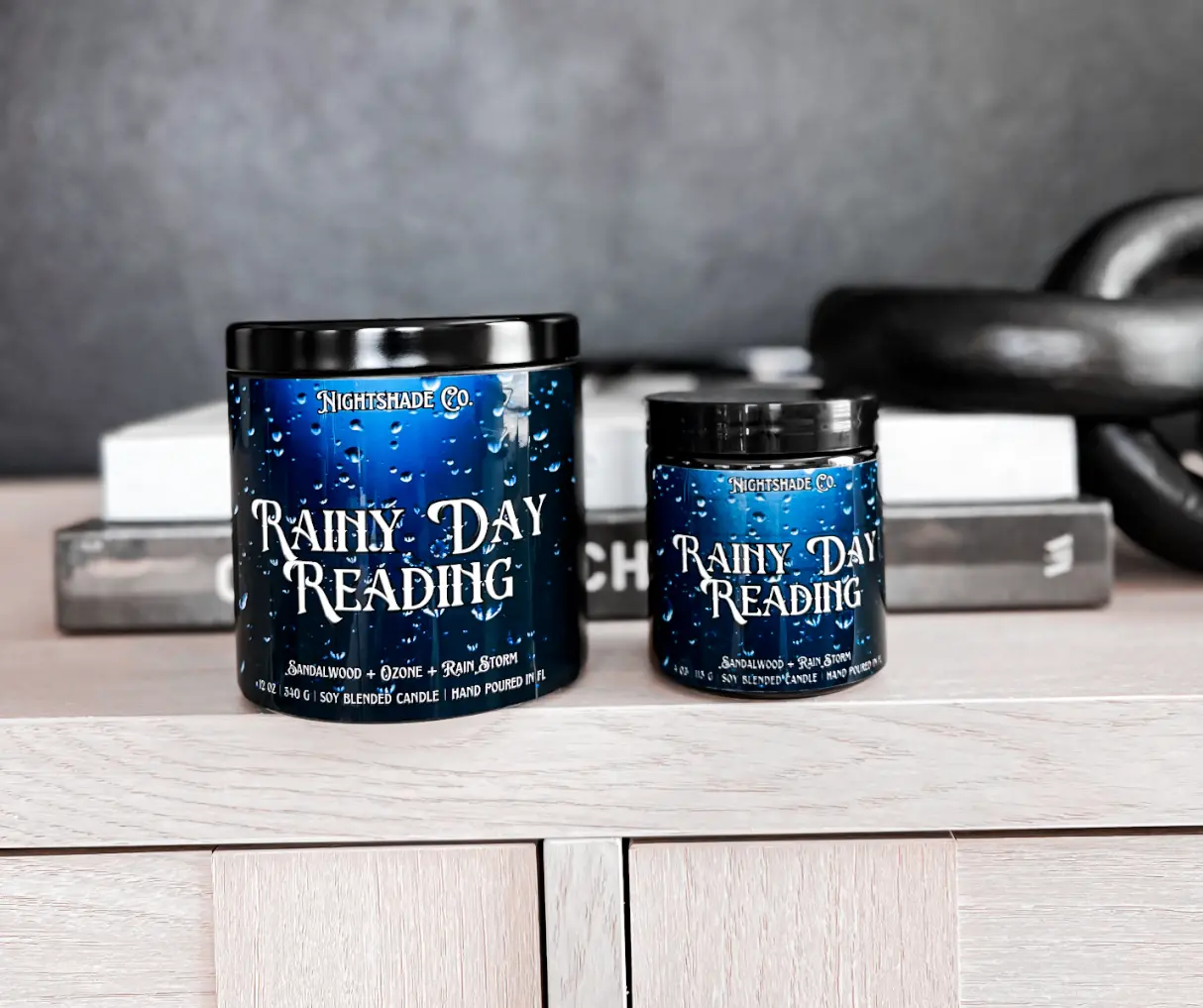 Rainy Day Reading Scented Candle, gift for the book lover Decor Light Cozy