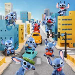 Disney Stitch Misbehaving Series Collectible Figures Blind Box,Blind Box Collectible Toys, Home Decoration, Kids Toys for Ages 3 Up,Single Box,Holiday Gifts Random Surprise Set