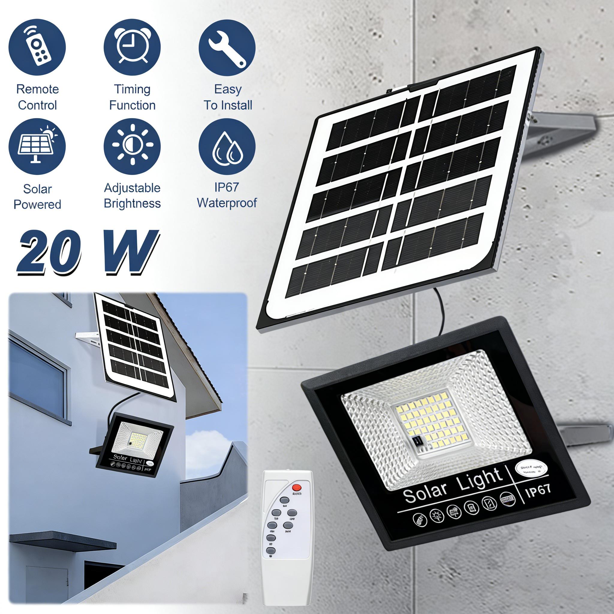 LED Solar Lamp Featuring a Solar Charging Capability Eliminating Electricity Expenses Provides Broad Illumination for Streets And Open Spaces Ideal for Nighttime Lighting in Commercial Parking Areas Perfect for Gardens Roadways Lights Motion Sensor