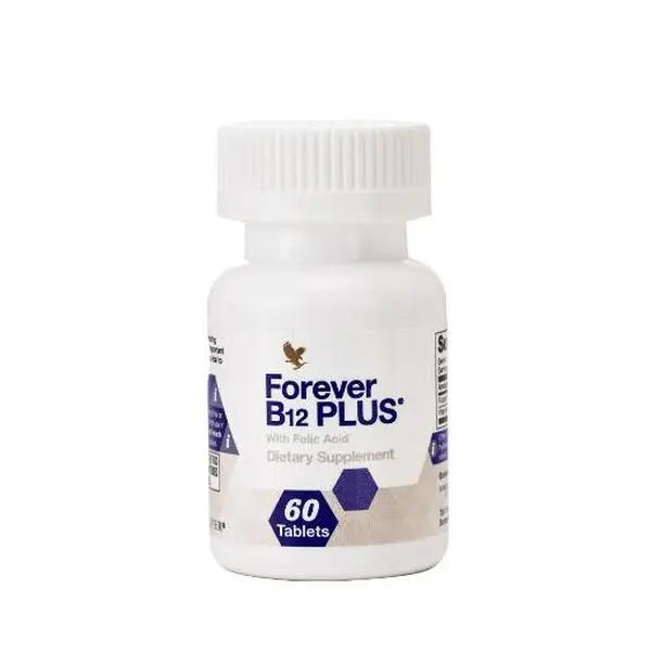 Forever B12 Plus with Folic Acid  Dietary Supplements, Essential Fatty Acid Nutrition Support for Health Wellness