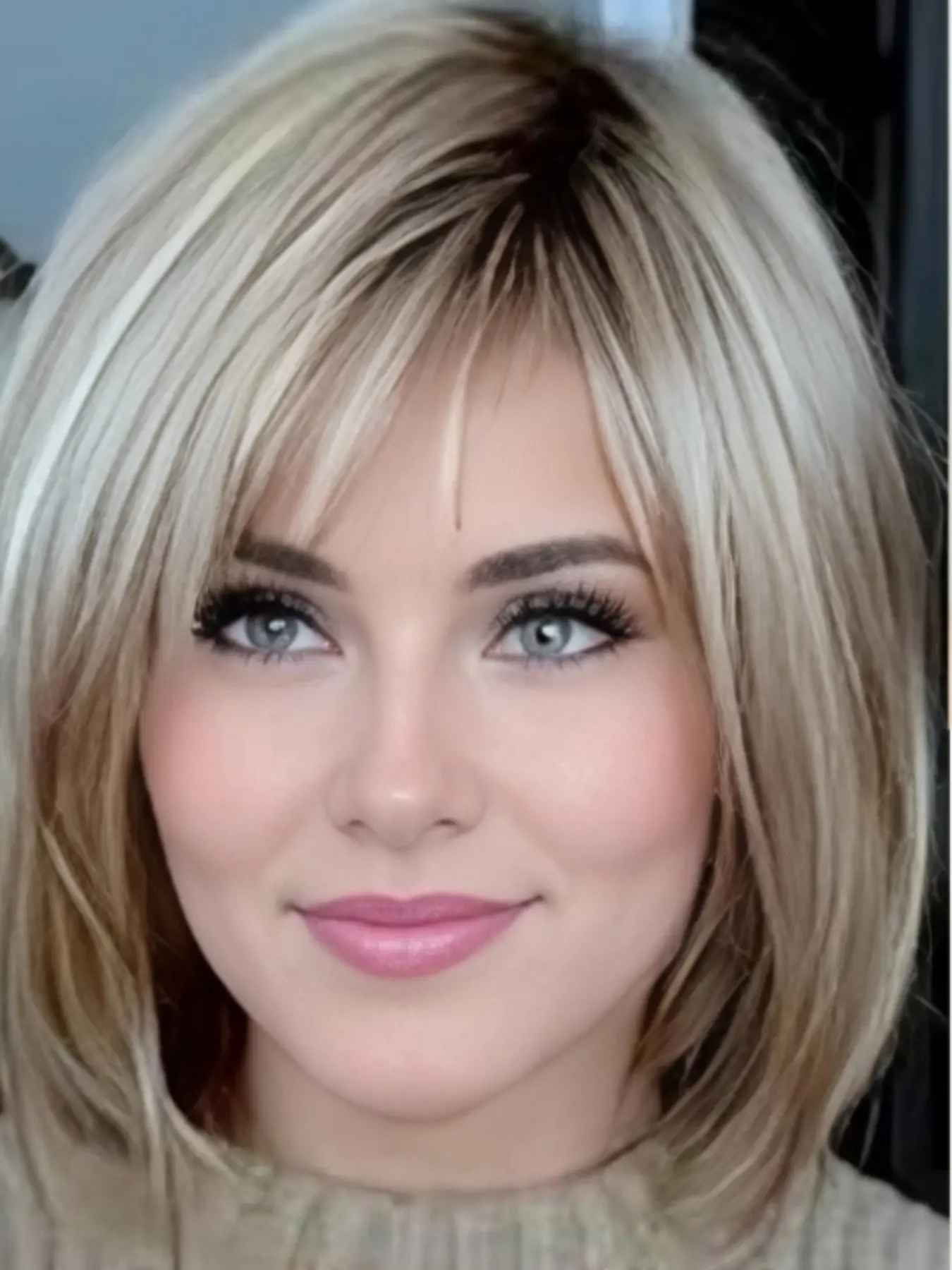 1 Piece of 8" Blonde Mixed Color Short Hair Bob Wig, Women's Wig, European and American Fashion Wig, High-Quality Heat-Resistant and Breathable Synthetic Wig, Suitable for Daily Use, Parties And Cosplay, Synthetic Material Wigs, Synthetic Hair
