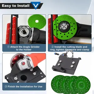 45-degree tile beveling tool, ceramic tile cutting tool, angle grinder accessory bracket, suitable for 100 model angle grinders, for precise tile cutting angle grinder beveling tool, tile beveling support, Angle grinding tools