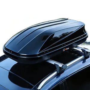 Universal Fit Rooftop Cargo Box Carrier, 19.4 / 17 Cubic Feet Hardshell Rooftop Cargo Carrier for Cars & SUVs, Dual‑Side Opening,165 lbs Weight Capacity with Secure Straps & Keys