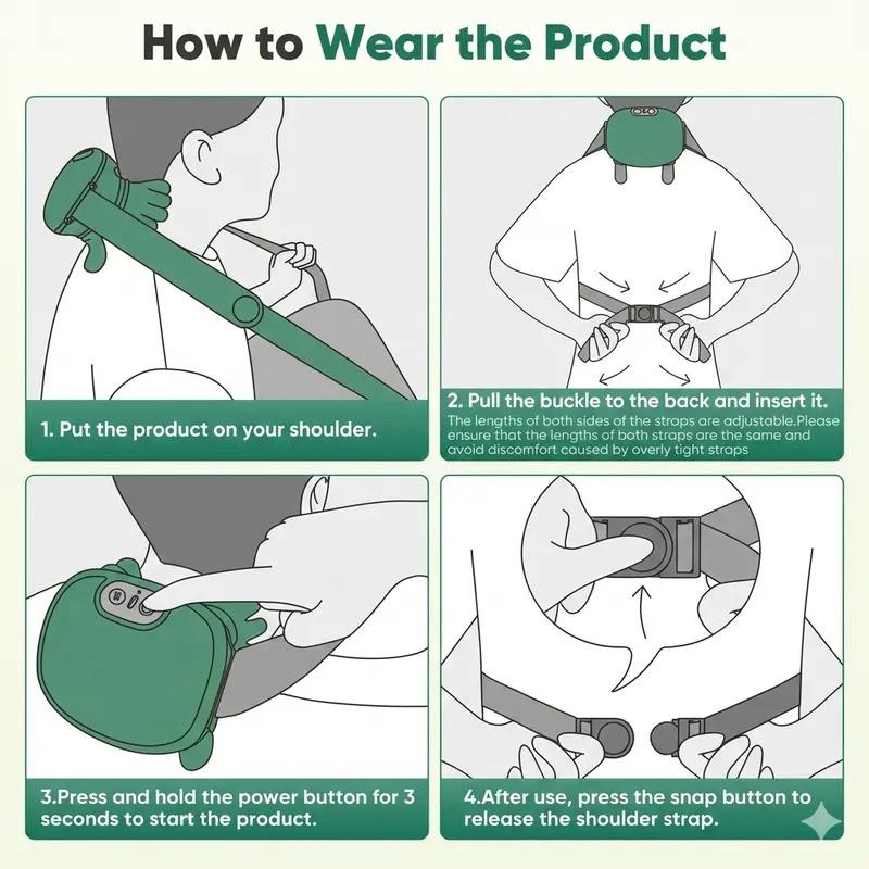 Black Friday Deal! Neck Massager with Heat for Pain Relief, Deep Tissue Shoulder & Back Massager, Shiatsu Neck and Back Massager 2026 (Upgraded Version) - Lightweight, Ideal for Muscle Relaxation After Exercise or Aerobics, Perfect Gift,camping essentials