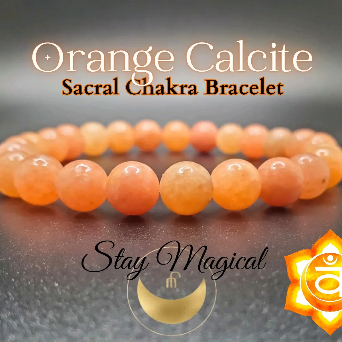 Orange Calcite Sacral Chakra Bracelet