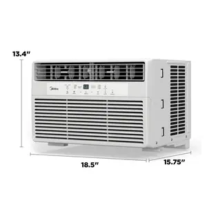 Midea 8,000 BTU 115V Smart Window Air Conditioner with Comfort Sense Remote, up to 350 Sq.ft., White, MAW08S1DWWT, New outdoorfun aire acondicionado portable