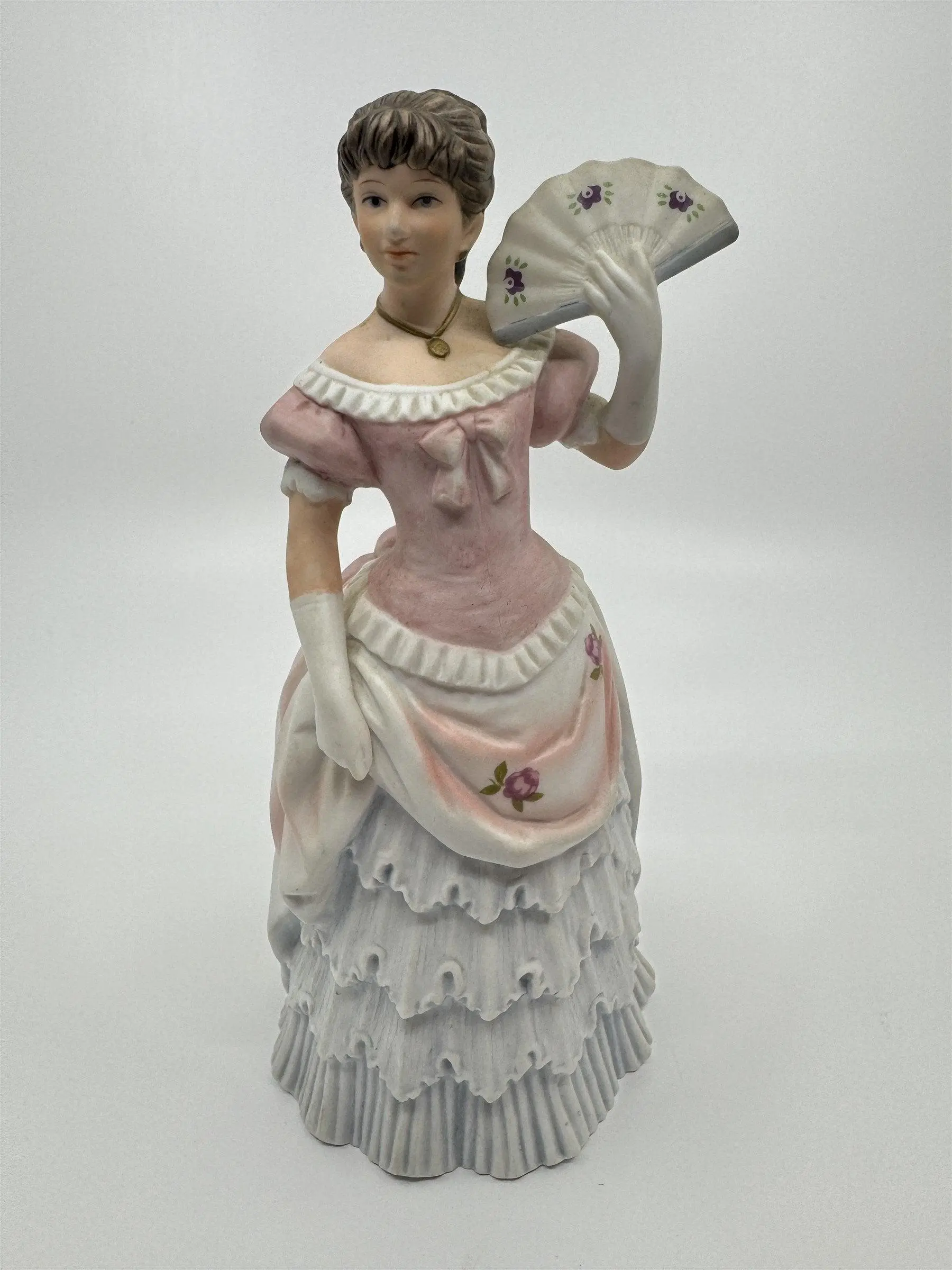 HOMCO Porcelain Victorian Lady 8" Figurine Shall We Dance Home Interiors #1421