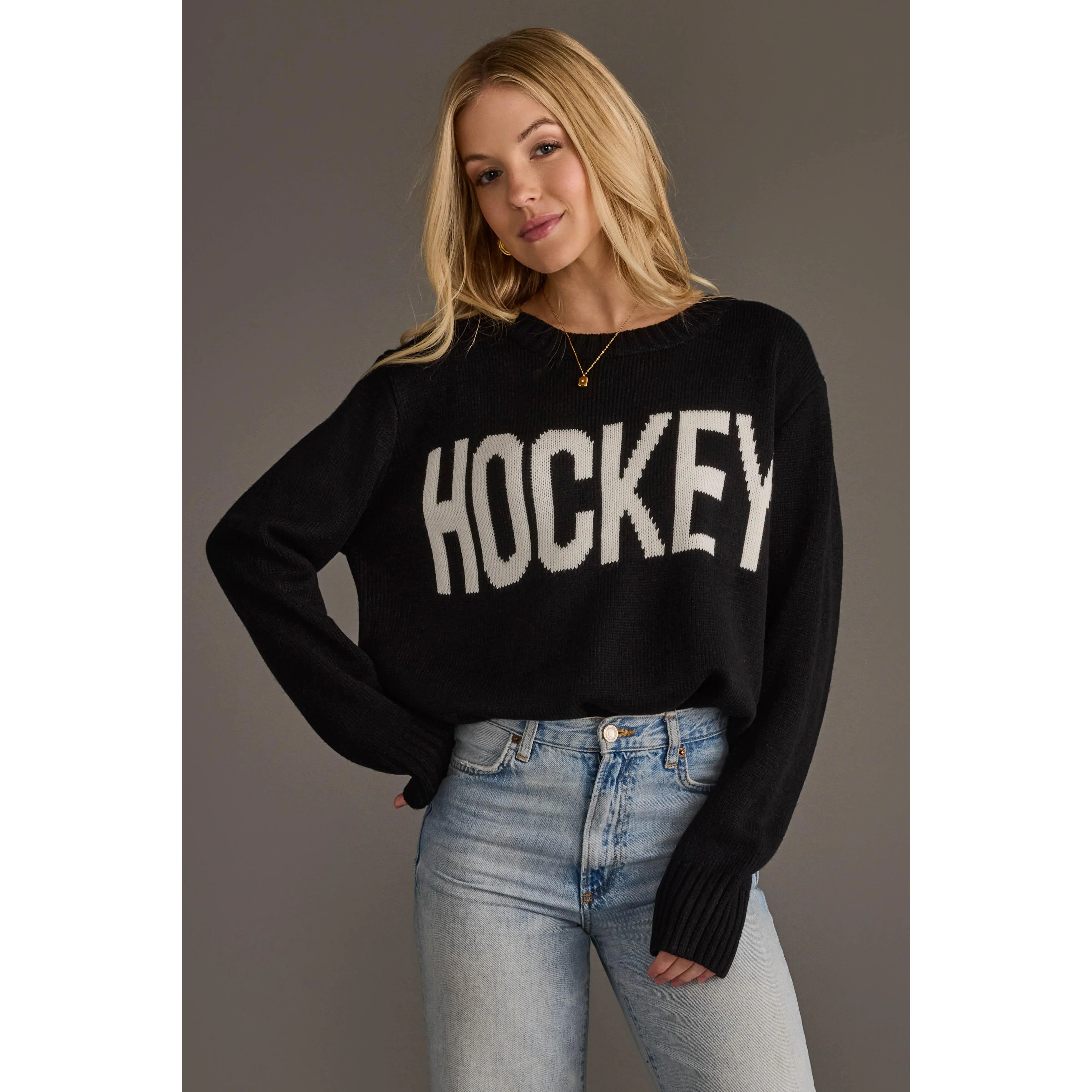 Black Hockey Sweater