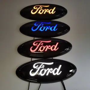 Suitable for Ford Explorer emblem, Ruijie grille emblem with lighting, new Transit F150 Raptor F250 front emblem with flowing light